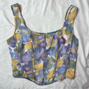 Suzie Corset Top - Multi Color (size medium)